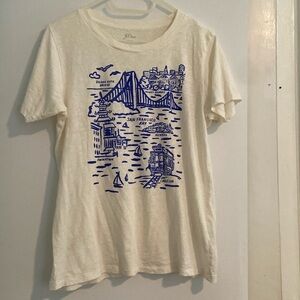 J. Crew San Francisco Graphic T-Shirt, M
